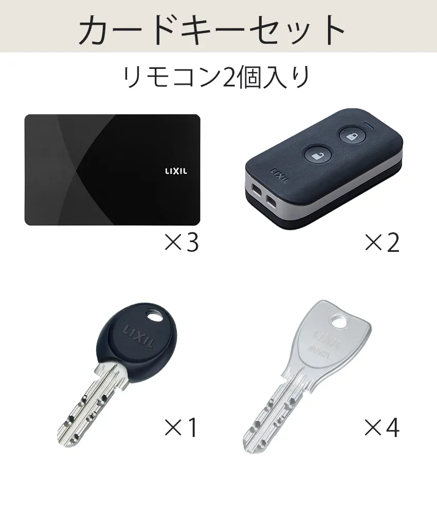 カードキーセット（リモコン2個入り）
